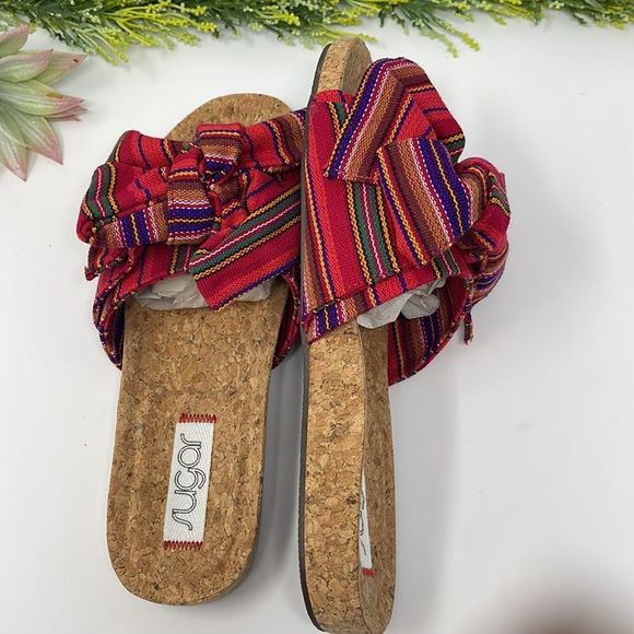 Sugar Women's Xenonc Twist-Tie Slide Sandals - Picture 6 of 12